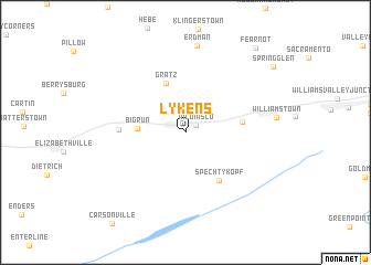 map of Lykens