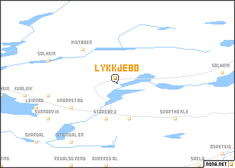 map of Lykkjebø