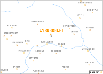 map of Lykórrachi