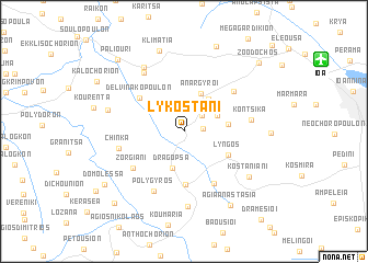 map of Lykostáni