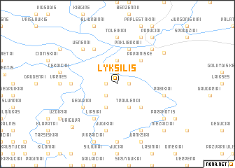 map of Lykšilis