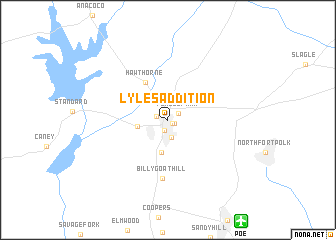 map of Lyles Addition