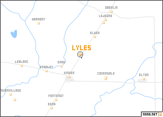 map of Lyles