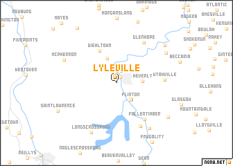 map of Lyleville