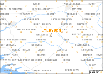 map of Lyleyvon
