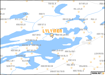 map of Lylyinen