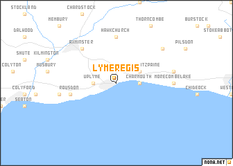 map of Lyme Regis