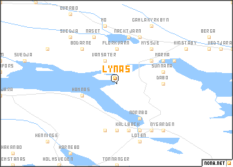 map of Lynäs