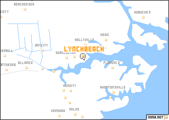 map of Lynch Beach