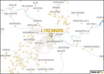 map of Lynchburg