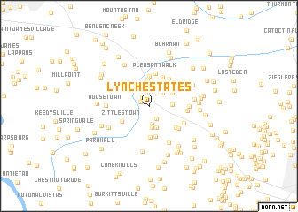 map of Lynch Estates