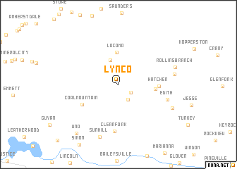 map of Lynco