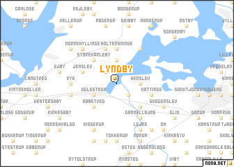 map of Lyndby