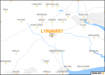 map of Lyndhurst