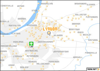 map of Lyndon