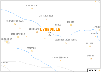 map of Lyneville