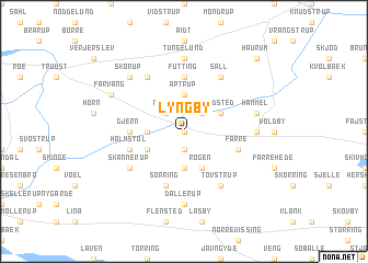 map of Lyngby