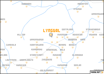 map of Lyngdal