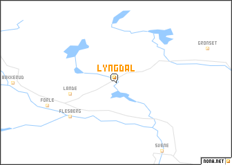 map of Lyngdal