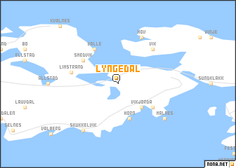 map of Lyngedal