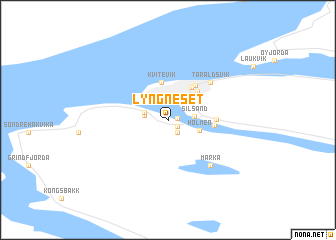 map of Lyngneset