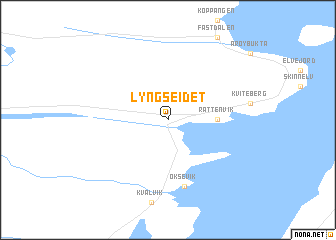 map of Lyngseidet