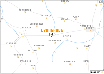 map of Lynn Grove