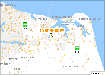 map of Lynn Shores