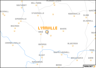 map of Lynnville