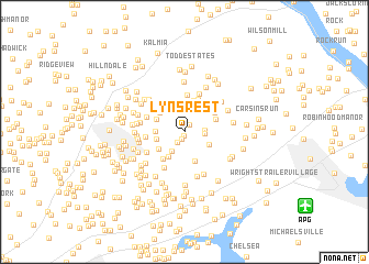 map of Lyns Rest