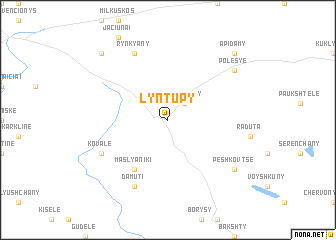 map of Lyntupy