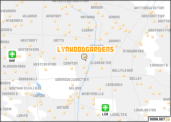 map of Lynwood Gardens