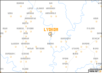 map of Lyokom