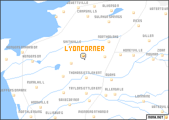 map of Lyon Corner