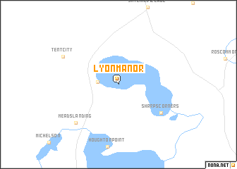 map of Lyon Manor