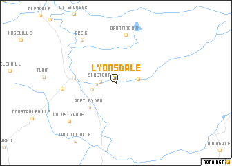 map of Lyonsdale