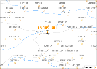 map of Lyonshall