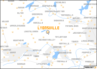 map of Lyonsville