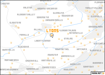 map of Lyons