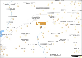 map of Lyons