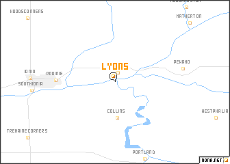 map of Lyons