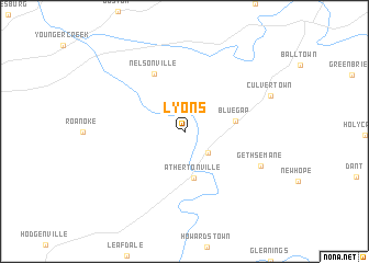 map of Lyons