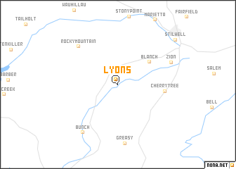 map of Lyons