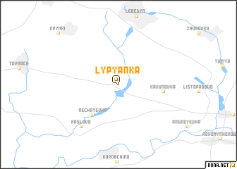 map of Lyp”yanka