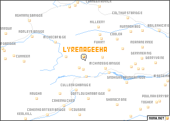 map of Lyrenageeha