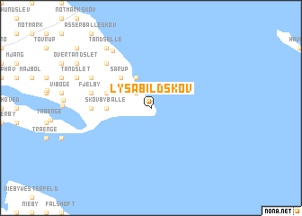 map of Lysabildskov