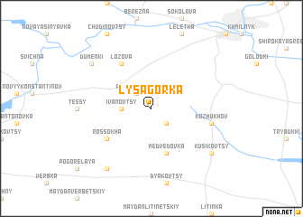 map of Lysa Gorka