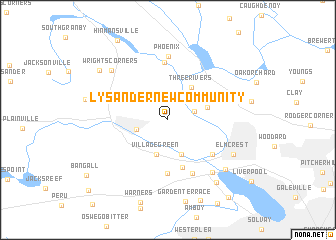 map of Lysander New Community