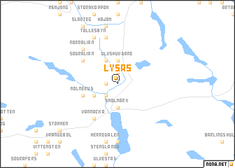 map of Lysås