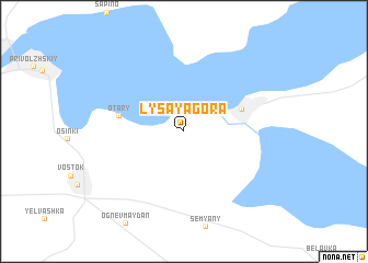 map of Lysaya Gora